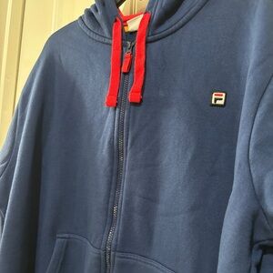 FILA | Mens 2XL | Blue Zip up Hoodie